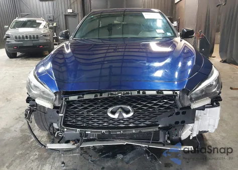 2019 Infiniti Q50 3.0T Red Sport 400 z USA, uszkodzony, nr VIN JN1FV7AR0KM830378